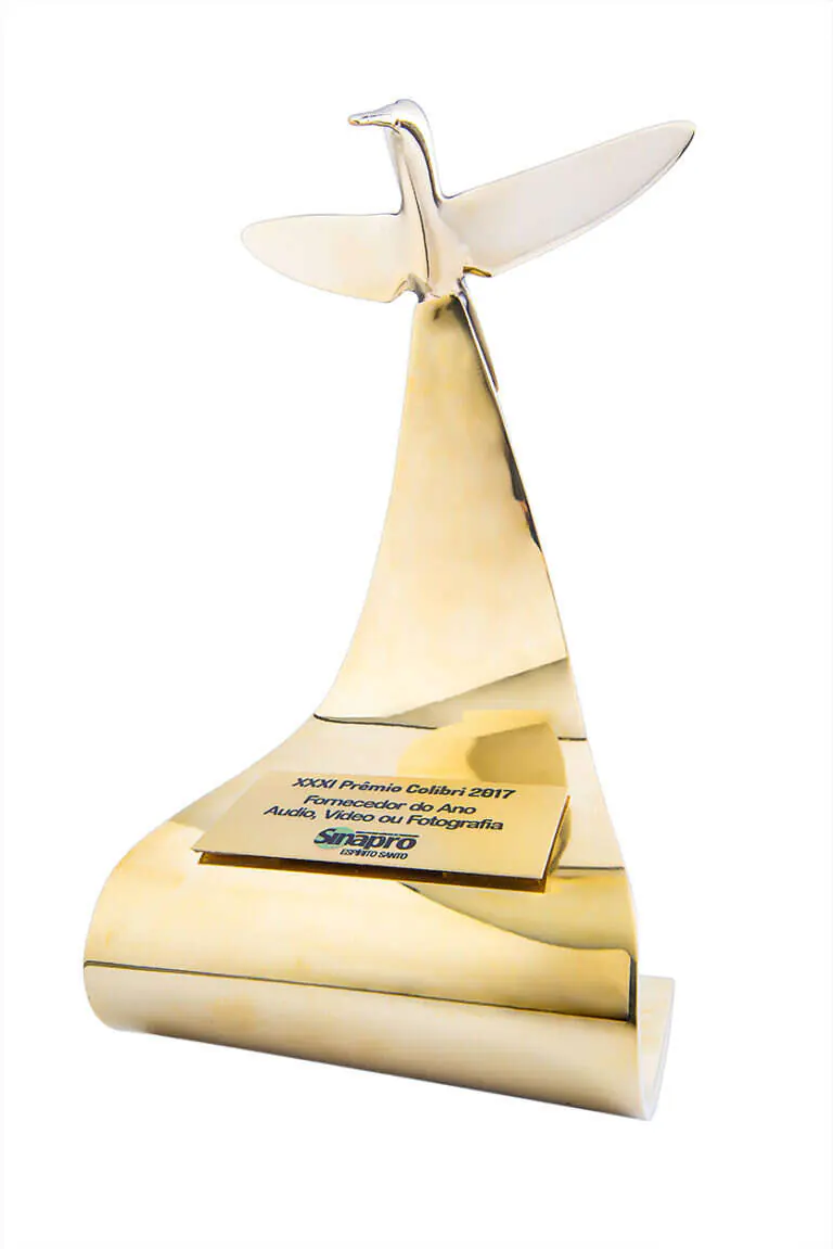 Fotografia de produto para Troféu Prêmio Colibri 2017